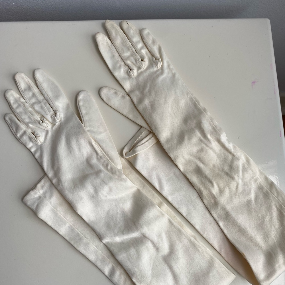 Vintage Nylon Antique gloves women girls